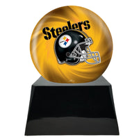 Football Trophy Urn Base with Optional Pittsburgh Steelers Team Sphere NFL
