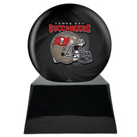 Football Trophy Urn Base with Optional Tampa Bay Buccaneers Team Sphere NFL