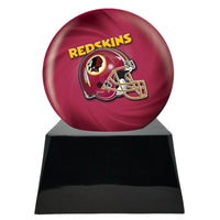 Football Trophy Urn Base with Optional Washington Redskins Team Sphere
