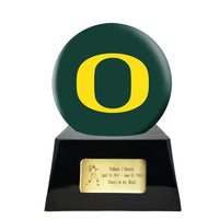 College Football Trophy Urn Base with Optional Oregon Ducks Team Sphere