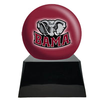 College Football Trophy Urn Base with Optional Alabama Crimson Tide Team Sphere