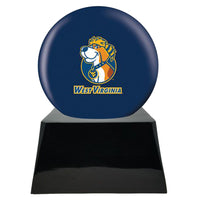 College Football Trophy Urn Base with Optional West Virginia Mountaineers Team Sphere