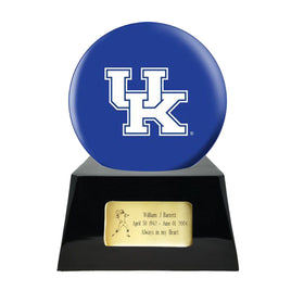 College Football Trophy Urn Base with Optional Kentucky Wildcats Team Sphere