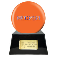 College Football Trophy Urn Base with Optional Clemson Tiger Team Sphere
