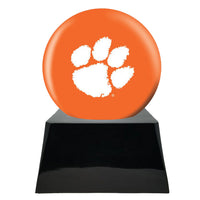 College Football Trophy Urn Base with Optional Clemson Tiger Team Sphere
