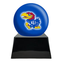 College Football Trophy Urn Base with Optional Kansas Jayhawks Team Sphere
