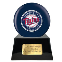 Baseball Trophy Urn Base with Optional Minnesota Twins Team Sphere
