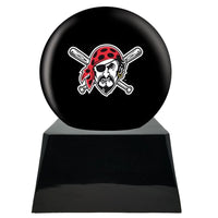 Baseball Trophy Urn Base with Optional Pittsburgh Pirates Team Sphere