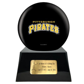 Baseball Trophy Urn Base with Optional Pittsburgh Pirates Team Sphere