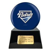 Baseball Trophy Urn Base with Optional San Diego Padres Team Sphere