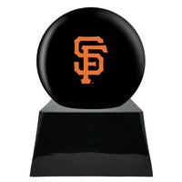 Baseball Trophy Urn Base with Optional San Francisco Giants Team Sphere
