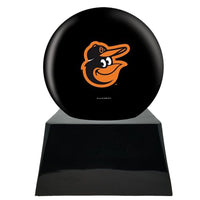 Baseball Trophy Urn Base with Optional Baltimore Orioles Team Sphere