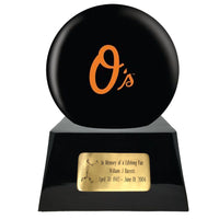 Baseball Trophy Urn Base with Optional Baltimore Orioles Team Sphere
