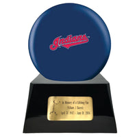 Baseball Trophy Urn Base with Optional Cleveland Indians Team Sphere
