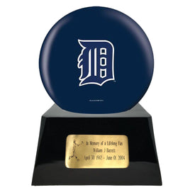 Baseball Trophy Urn Base with Optional Detroit Tigers Team Sphere