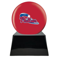 Baseball Trophy Urn Base with Optional Philadelphia Phillies Team Sphere