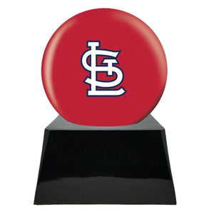 Baseball Trophy Urn Base with Optional St Louis Cardinals Team Sphere
