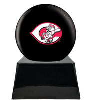 Baseball Trophy Urn Base with Optional Cincinnati Reds Team Sphere