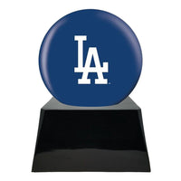 Baseball Trophy Urn Base with Optional Los Angeles Dodgers Team Sphere
