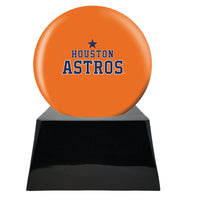 Baseball Trophy Urn Base with Optional Houston Astros Team Sphere