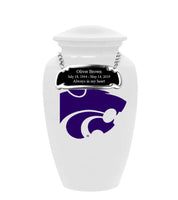Fan Series - Kansas State University Wildcats White Memorial Cremation Urn - IUKST100

