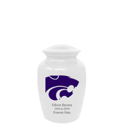 Fan Series - Kansas State University Wildcats White Memorial Cremation Urn - IUKST100
