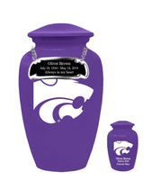 Fan Series - Kansas State University Wildcats Purple Memorial Cremation Urn - IUKST101