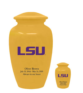 Fan Series - Louisiana State University Tigers Gold Memorial Cremation Urn - IULSU101