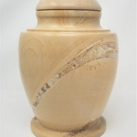 Wood Marble Olpe Real Marble Urn - IUMA112