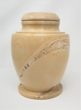 Wood Marble Olpe Real Marble Urn - IUMA112