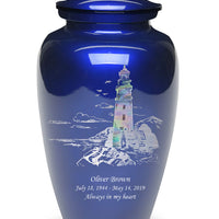 Exquisite Series - Mother of Pearl Lighthouse on Blue - IUME105