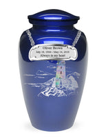 Exquisite Series - Mother of Pearl Lighthouse on Blue - IUME105
