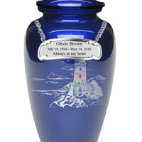 Exquisite Series - Mother of Pearl Lighthouse on Blue - IUME105