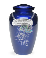 Exquisite Series - Mother of Pearl Rose on Blue - IUME106-Blue
