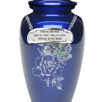 Exquisite Series - Mother of Pearl Rose on Blue - IUME106-Blue