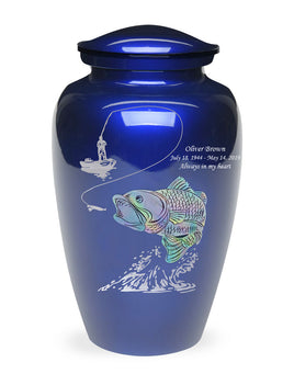 Exquisite Series - Mother of Pearl Seabass on Blue - IUME107