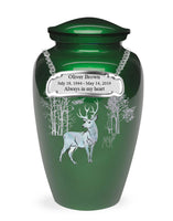 Exquisite Series - Mother of Pearl Deer on Green - IUME109
