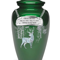 Exquisite Series - Mother of Pearl Deer on Green - IUME109