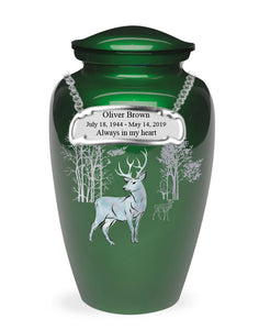 Exquisite Series - Mother of Pearl Deer on Green - IUME109