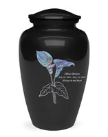 Exquisite Series - Mother of Pearl Lily on Black - IUME111-Black