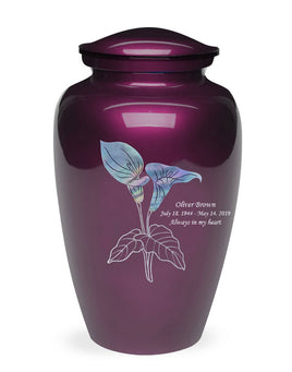 Exquisite Series - Mother of Pearl Lily on Burgundy - IUME111 Burgundy