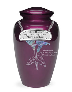 Exquisite Series - Mother of Pearl Lily on Burgundy - IUME111 Burgundy