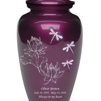 Exquisite Series - Mother of Pearl Dragonflies - IUME112-Burgundy