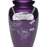 Exquisite Series - Mother of Pearl Dragonflies on Purple - IUME112-Purple