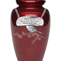 Exquisite Series - Mother of Pearl Cardinal on Red - IUME114