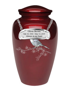 Exquisite Series - Mother of Pearl Cardinal on Red - IUME114