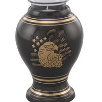 American Eagle & Flag Tealight Cremation Urn - IUMI113-TL