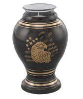 Military Series - American Eagle & Flag Cremation Urn - IUMI113