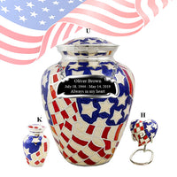 Military Series - Elite American Flag Cremation Urn - IUMI114