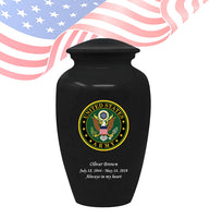 Military Series - United States Army Cremation Urn, Black - IUMI127

